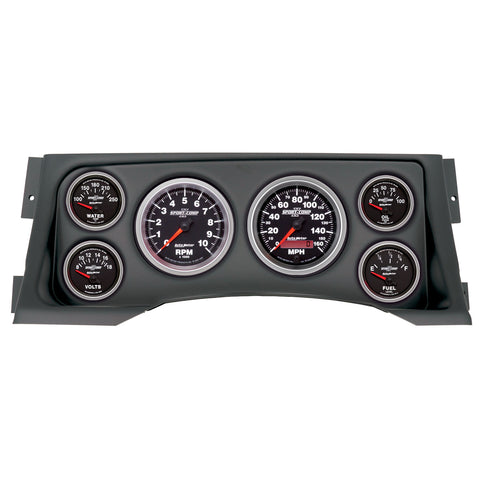 6 GAUGE DIRECT-FIT DASH KIT CHEVY/GMC TRUCK 95-98 SPORT-COMP II