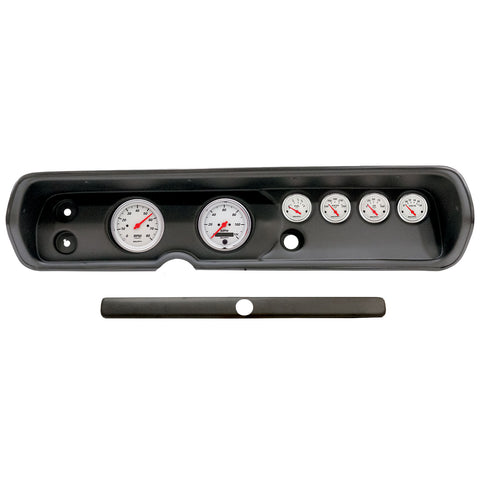 6 GAUGE DIRECT-FIT DASH KIT CHEVY CHEVELL 64-65 ARCTIC WHITE