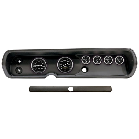 6 GAUGE DIRECT-FIT DASH KIT CHEVY CHEVELL 64-65 OLD TYME BLACK