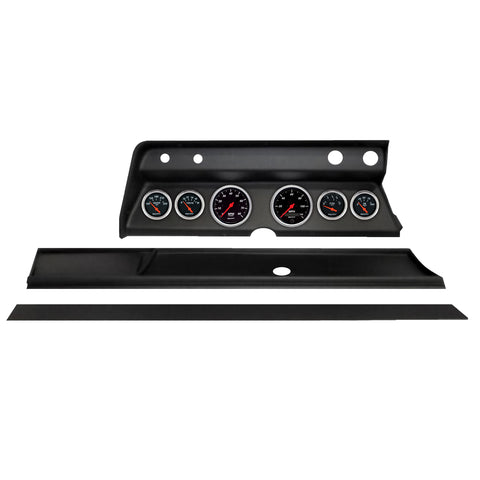 6 GAUGE DIRECT-FIT DASH KIT CHEVY CHEVELLE 67 DESIGNER BLACK