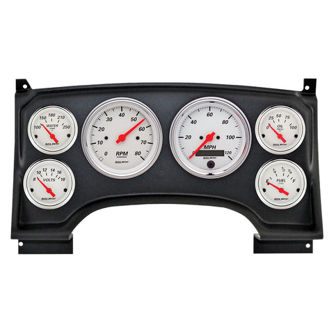 6 GAUGE DIRECT-FIT DASH KIT CHEVY S10 TRUCK 94-97 ARCTIC WHITE