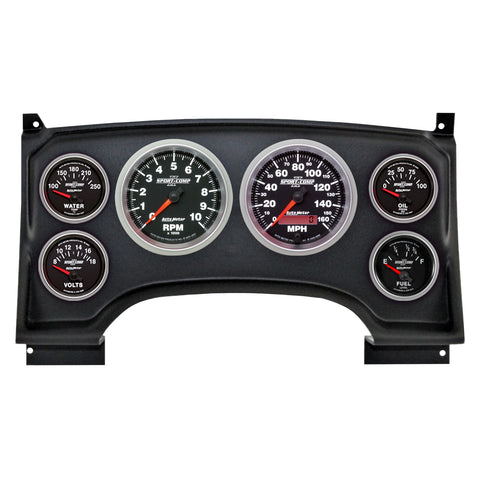 6 GAUGE DIRECT-FIT DASH KIT CHEVY S10 TRUCK 94-97 SPORT-COMP II