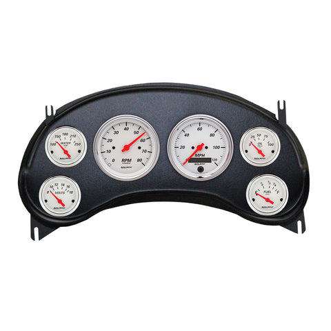 6 GAUGE DIRECT-FIT DASH KIT CHEVY S10 TRUCK 98-04 ARCTIC WHITE