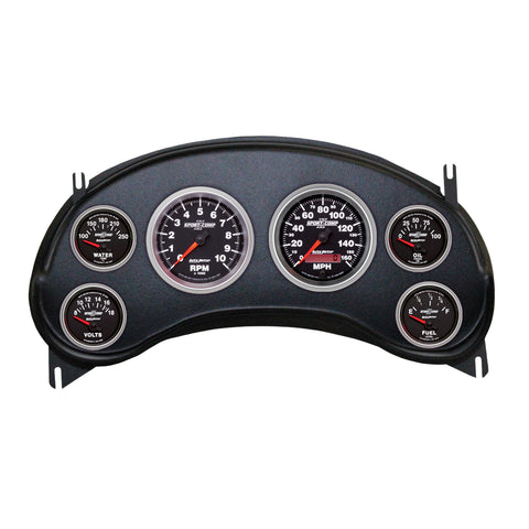 6 GAUGE DIRECT-FIT DASH KIT CHEVY S10 TRUCK 98-04 SPORT-COMP II