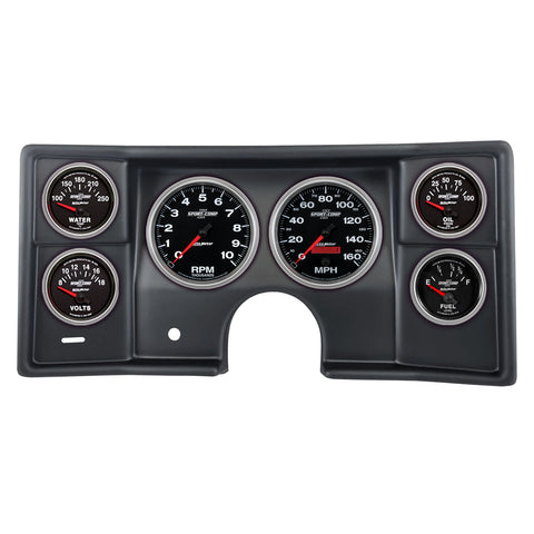 6 GAUGE DIRECT-FIT DASH KIT MALIBU/EL CAMINO/MONTECARLO 78-81 SPORT-COMP II