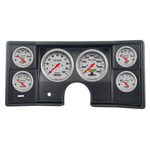 6 GAUGE DIRECT-FIT DASH KIT MALIBU/EL CAMINO/MONTECARLO 78-81 ULTRA-LITE