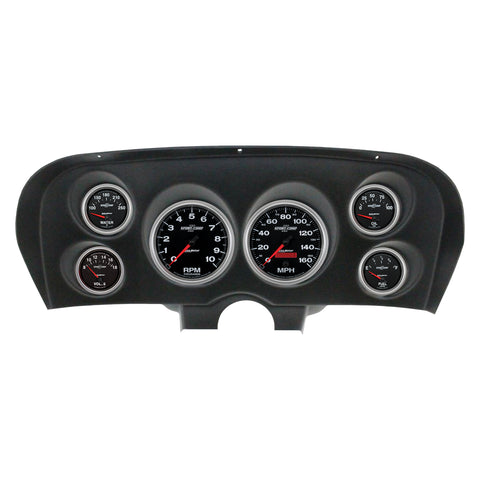 6 GAUGE DIRECT-FIT DASH KIT FORD MUSTANG 69-70 SPORT-COMP II