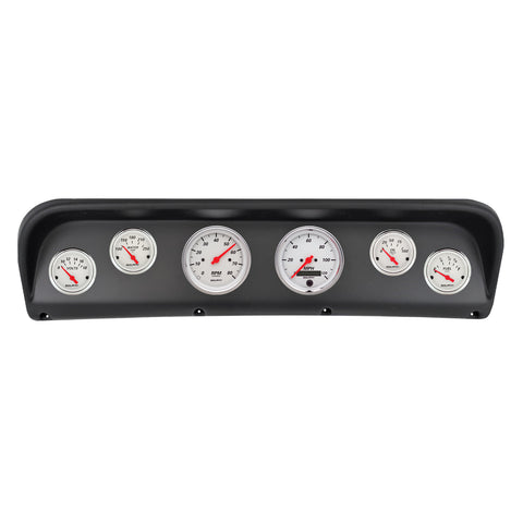6 GAUGE DIRECT-FIT DASH KIT FORD F100 67-72 ARCTIC WHITE