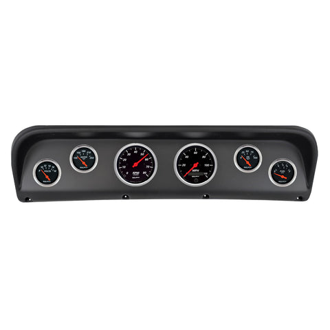 6 GAUGE DIRECT-FIT DASH KIT FORD F100 67-72 DESIGNER BLACK