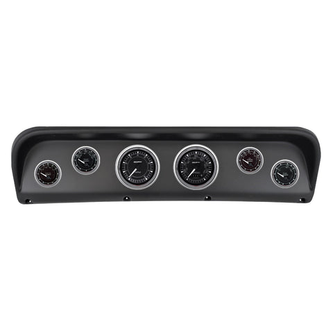 6 GAUGE DIRECT-FIT DASH KIT FORD F100 67-72 CHRONO CHROME