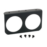 GAUGE MOUNTING PANEL DUAL 2-5/8" BLACK ALUMINUM
