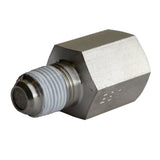 FITTING SNUBBER ADAPTER 1/8" NPT FEMALE TO 1/8" NPT MALE STAINLESS STEEL FOR FUEL PRESSURE