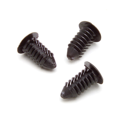RATCHET FASTENERS 100 PCS. BLACK FOR GAUGE POD / PILLAR INSTALLATION