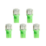 LED BULB REPLACEMENT T3 WEDGE GREEN 5 PACK