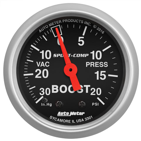 2-1/16" BOOST/VACUUM 30 IN HG/20 PSI SPORT-COMP