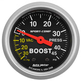 2-1/16" BOOST/VACUUM 30 IN HG/45 PSI SPORT-COMP