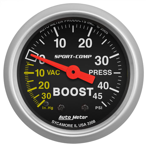 2-1/16" BOOST/VACUUM 30 IN HG/45 PSI SPORT-COMP