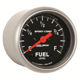 2-1/16" FUEL LEVEL PROGRAMMABLE 0-280 O SPORT-COMP