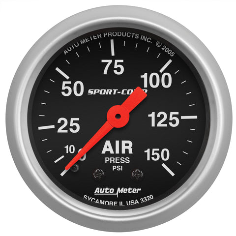 2-1/16" AIR PRESSURE 0-150 PSI SPORT-COMP
