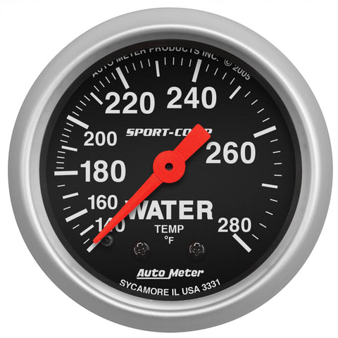 2-1/16" WATER TEMPERATURE 140-280 °F SPORT-COMP