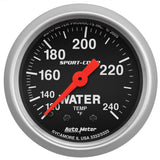 2-1/16" WATER TEMPERATURE 120-240 °F SPORT-COMP