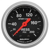 2-1/16" PRESSURE 0-200 PSI SPORT-COMP