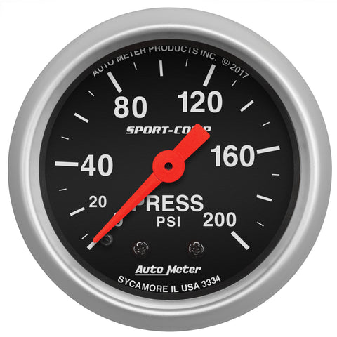 2-1/16" PRESSURE 0-200 PSI SPORT-COMP