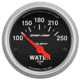 2-1/16" WATER TEMPERATURE 100-250 °F SPORT-COMP