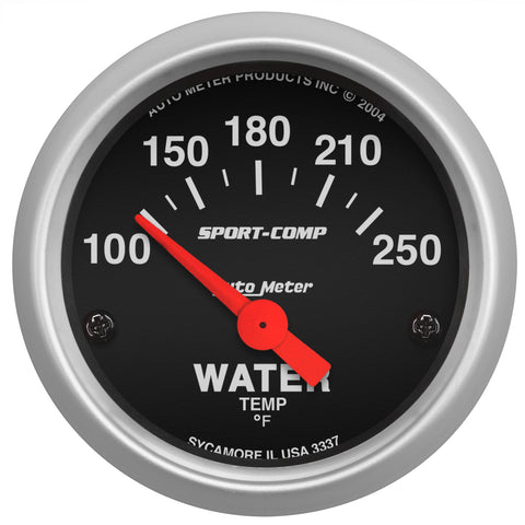 2-1/16" WATER TEMPERATURE 100-250 °F SPORT-COMP