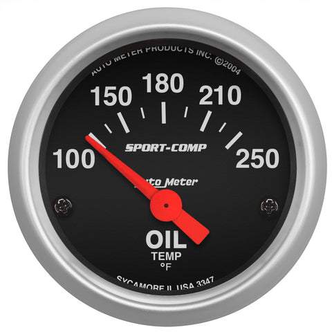 2-1/16" OIL TEMPERATURE 100-250 °F SPORT-COMP