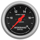 2-1/16" WIDEBAND AIR/FUEL RATIO ANALOG 8:1-18:1 AFR SPORT-COMP