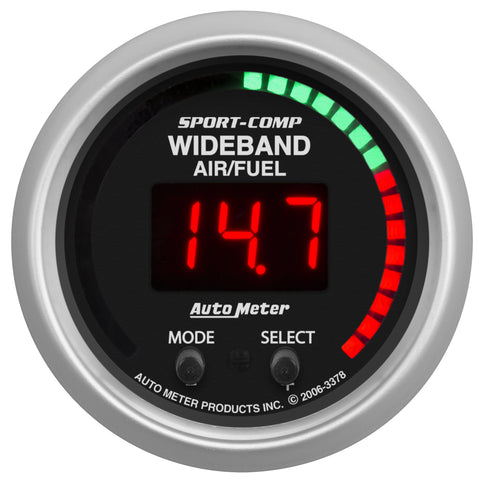 2-1/16" WIDEBAND PRO AIR/FUEL RATIO 6:1-20:1 AFR SPORT-COMP