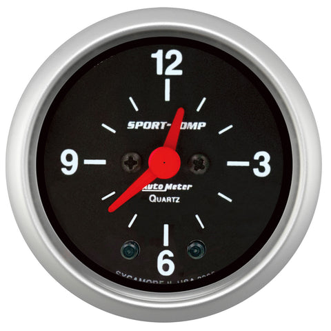 2-1/16" CLOCK 12 HOUR SPORT-COMP