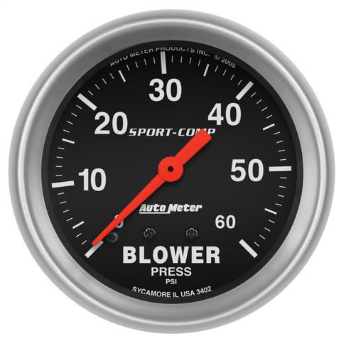 2-5/8" BLOWER PRESSURE 0-60 PSI SPORT-COMP