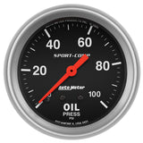 2-5/8" OIL PRESSURE 0-100 PSI SPORT-COMP