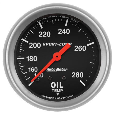 2-5/8" OIL TEMPERATURE 140-280 °F SPORT-COMP