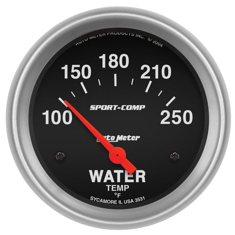 2-5/8" WATER TEMPERATURE 100-250 °F SPORT-COMP