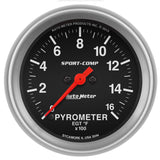 2-5/8" PYROMETER 0-1600 °F SPORT-COMP