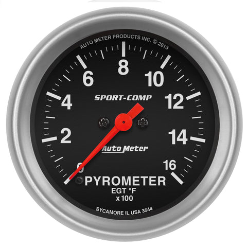 2-5/8" PYROMETER 0-1600 °F SPORT-COMP