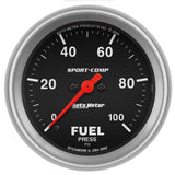 2-5/8" FUEL PRESSURE 0-100 PSI SPORT-COMP