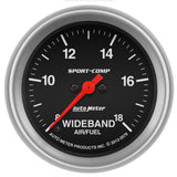 2-5/8" WIDEBAND AIR/FUEL RATIO ANALOG 8:1-18:1 AFR SPORT-COMP
