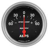 2-5/8" AMMETER 60-0-60 AMPS SPORT-COMP