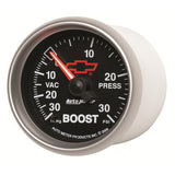 2-1/16" BOOST/VACUUM 30 IN HG/30 PSI CHEVY RED BOWTIE BLACK