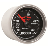 2-1/16" BOOST/VACUUM 30 IN HG/30 PSI CHEVY RED BOWTIE BLACK