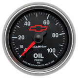 2-1/16 In. OIL PRESSURE 0-100 PSI GM BLACK