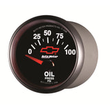 2-1/16 In. OIL PRESSURE 0-100 PSI GM BLACK
