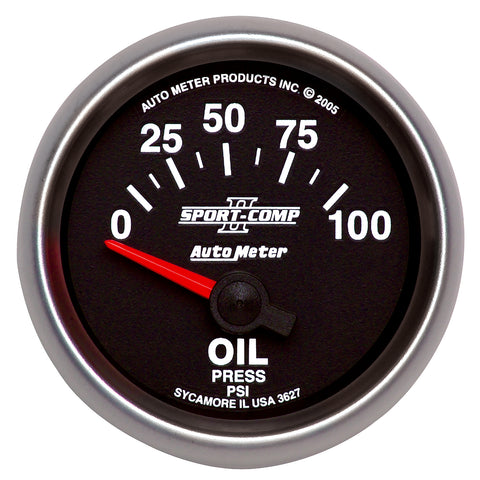 2-1/16" OIL PRESSURE 0-100 PSI SPORT-COMP II
