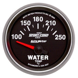 2-1/16" WATER TEMPERATURE 100-250 °F SPORT-COMP II