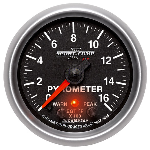 2-1/16" PYROMETER 0-1600 °F SPORT-COMP II