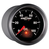 2-1/16" OIL PRESSURE 0-100 PSI SPORT-COMP II